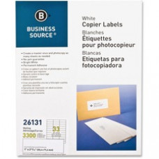 Business Source Bright White Copier Labels - 1