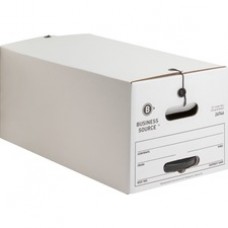 Business Source Medium Duty Letter Size Storage Box - Internal Dimensions: 12
