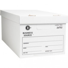 Business Source Lift-off Lid Light Duty Storage Box - External Dimensions: 12