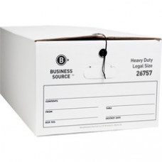 Business Source Heavy Duty Legal Size Storage Box - External Dimensions: 15