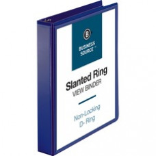 Business Source D-Ring View Binder - 1 1/2