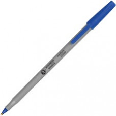 Business Source Bulk Pack Ballpoint Stick Pens - Medium Pen Point - Blue - 60 / Box