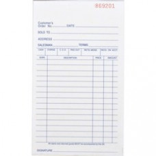 Business Source All-purpose Carbonless Forms Book - 50 Sheet(s) - 2 Part - Carbonless Copy - 4 1/8