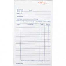 Business Source All-purpose Carbonless Triplicate Forms - 50 Sheet(s) - 3 Part - Carbonless Copy - 4 1/8