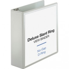 Business Source Deluxe Slant Ring View Binder - 3