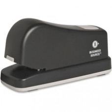 Business Source Electric Stapler - 20 Sheets Capacity - 210 Staple Capacity - Full Strip - 1/4