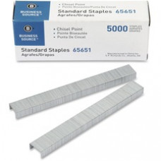 Business Source Chisel Point Standard Staples - 210 Per Strip - Standard - 1/4