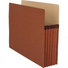 Business Source Redrope Letter Expanding File Pockets - Letter - 8 1/2" x 11" Sheet Size - 5 1/4" Expansion - Straight Tab Cut - Redrope - Redrope - Recycled - 10 / Box