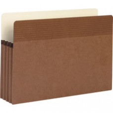 Business Source Redrope Legal Expanding File Pockets - Legal - 8 1/2" x 14" Sheet Size - 3 1/2" Expansion - Straight Tab Cut - Redrope - Redrope - Recycled - 25 / Box