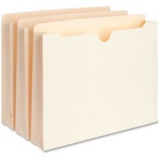 Business Source 2-Ply Vertical Expanding File Pockets - Letter - 8 1/2