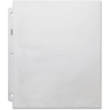 Business Source Top-loading 3-hole Sheet Protectors - For Letter 8 1/2" x 11" Sheet - 3 x Holes - Clear - Polypropylene - 200 / Box