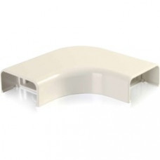 C2G Wiremold Uniduct 2900 Bend Radius Compliant Flat Elbow - Ivory - Elbow - Ivory - 1 Pack - Polyvinyl Chloride (PVC) - TAA Compliant
