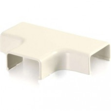 C2G Wiremold Uniduct 2700 Tee Cover - Ivory - Tee Fitting - Ivory - 1 Pack - Polyvinyl Chloride (PVC) - TAA Compliant