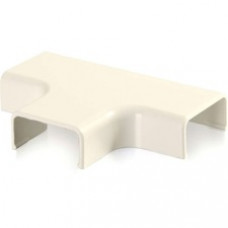 C2G Wiremold Uniduct 2800 Tee Cover - Ivory - Tee Fitting - Ivory - 1 Pack - Polyvinyl Chloride (PVC)