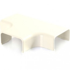 C2G Wiremold Uniduct 2900 Tee Cover - Ivory - Tee Fitting - Ivory - 1 Pack - Polyvinyl Chloride (PVC) - TAA Compliant