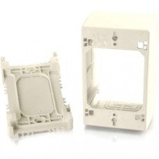 C2G Wiremold Uniduct Single Gang Extra Deep Junction Box - Ivory - 1-gang - Ivory - TAA Compliant