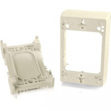 C2G Wiremold Uniduct Single Gang Deep Junction Box - Ivory - 1-gang - Ivory - TAA Compliant