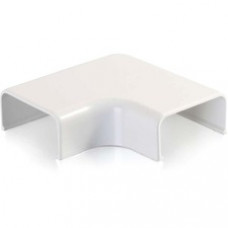 C2G Wiremold Uniduct 2900 9 Flat Elbow - White - Elbow - White - 1 Pack - Polyvinyl Chloride (PVC) - TAA Compliant