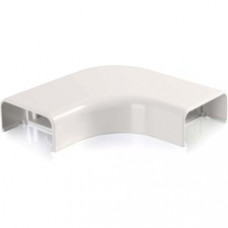 C2G Wiremold Uniduct 2900 Bend Radius Compliant Flat Elbow - White - Elbow - White - 1 Pack - Polyvinyl Chloride (PVC) - TAA Compliant