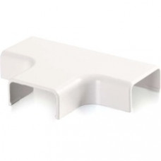 C2G Wiremold Uniduct 2800 Tee - White - Tee Fitting - White - 1 Pack - Polyvinyl Chloride (PVC) - TAA Compliant