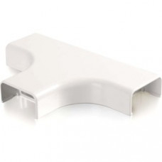 C2G Wiremold Uniduct 2900 Bend Radius Compliant Tee - White - Tee Fitting - White - 1 Pack - Polyvinyl Chloride (PVC) - TAA Compliant