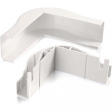C2G Wiremold Uniduct 2900 Bend Radius Compliant External Elbow - White - Elbow - White - 1 Pack - Polyvinyl Chloride (PVC) - TAA Compliant