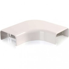 C2G Wiremold Uniduct 2900 Bend Radius Compliant Flat Elbow - Fog White - Elbow - Fog White - 1 Pack - Polyvinyl Chloride (PVC) - TAA Compliant