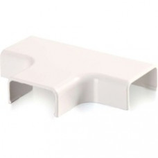 C2G Wiremold Uniduct 2800 Tee - Fog White - Tee Fitting - Fog White - 1 Pack - Polyvinyl Chloride (PVC)