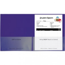 C-Line Classroom Connector Folders, Purple, 25/BX, 32009 - Letter - 8 1/2