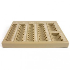 ControlTek 6-Denomination Self Counting Loose Coin Tray - 1 x Coin Tray6 Coin Compartment(s) - Tan - Plastic