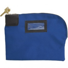 ControlTek Carrying Case Cash, Coin, Document, Card, Check - Royal Blue - Canvas Body - 8.5