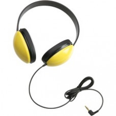 Califone 2800 Listening First Stereo Headphones - Stereo - Yellow - Mini-phone - Wired - 25 Ohm - Over-the-head - Binaural - Ear-cup - 5.50 ft Cable