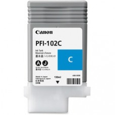 Canon PFI-102C Original Ink Cartridge - Inkjet - Cyan - 1 Each