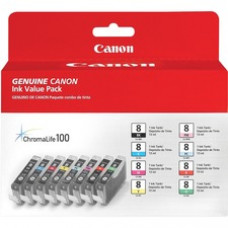Canon CLI-8 Original Ink Cartridge - Inkjet - 8 / Pack - Black, Cyan, Magenta, Yellow, Photo Cyan, Photo Magenta, Red, Green - 8 / Pack