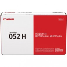 Canon 052H Original High Yield Laser Toner Cartridge - Black - 1 Each - 9200 Pages