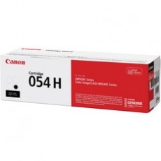 Canon 054H Original High Yield Laser Toner Cartridge - Black - 1 Each - 3100 Pages