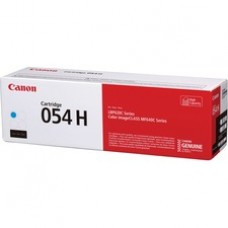 Canon 054H Original High Yield Laser Toner Cartridge - Cyan - 1 Each - 2300 Pages
