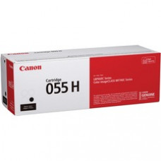 Canon 055H Original High Yield Laser Toner Cartridge - Black - 1 Each - 7600 Pages