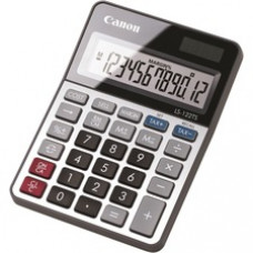 Canon LS-122TS 12-digit LCD Basic Calculator - Dual Power, Solar, Battery Powered, Angled Display, Replaceable Battery - 12 Digits - LCD - Battery/Solar Powered - 0.9