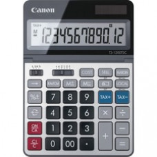 Canon TS1200TSC 12-digit Desktop Calculator - Extra Large Display - 12 Digits - LCD - Solar Powered - 7