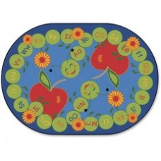 Carpets for Kids ABC Caterpillar Oval Seating Rug - 11.67 ft Length x 9