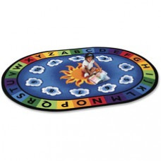 Carpets for Kids Sunny Day Learn/Play Oval Rug - 11.67 ft Length x 99