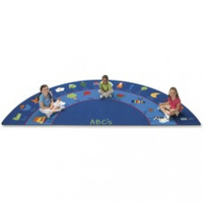 Carpets for Kids Fun With Phonics Semi-circle Rug - 11.67 ft Length x 70
