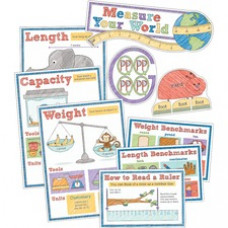 Carson Dellosa Education Measure Your World Bulletin Board Set - Theme/Subject: Learning - Skill Learning: Chart, Measurement - 10 Pieces - 7-11 Year - 1 / Set
