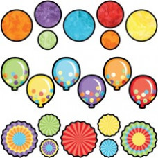Carson Dellosa Education Celebrate Learning Colorful Cut-Outs - Learning Theme/Subject - 117 x Cutout Shape - Durable - Multicolor - Card Stock - 3 / Set