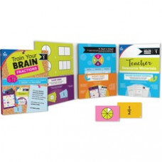 Carson Dellosa Education Train Your Brain Fractions Classroom Kit - Classroom Activities, Modeling, Fun and Learning - Recommended For 7 Year - 10 Year - 1.10