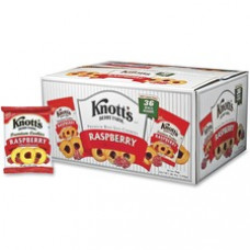 Knott's Biscomerica Raspberry Cookies - Raspberry - 1 Serving Bag - 2 oz - 36 / Carton