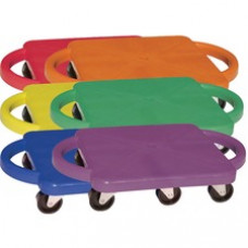 Champion Sports Scooter Set with Swivel Casters - Blue, Green, Orange, Red, Yellow, Purple