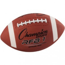 Champion Sports Official Size Rubber Football - Official - 1  Each