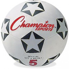 Champion Sports Size 5 Soccer Ball - Size 5 - White, Black, Red - 1  Each